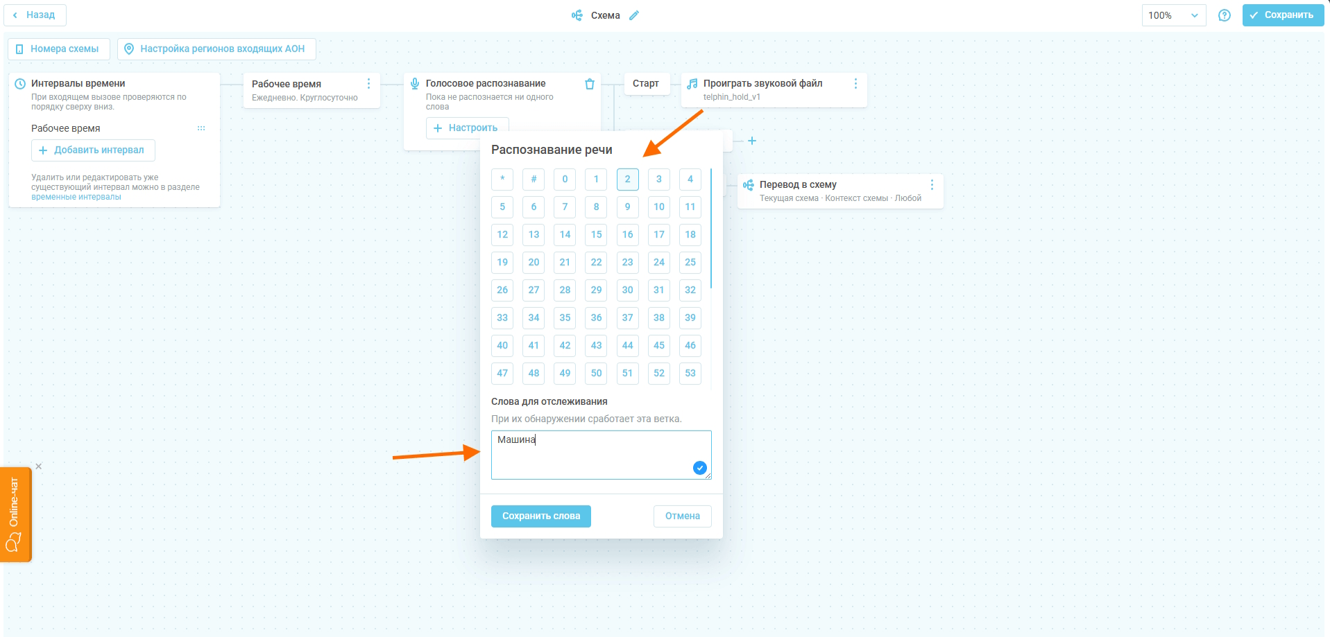 Выбрав опцию, нажмите кнопку «+ Настроить»